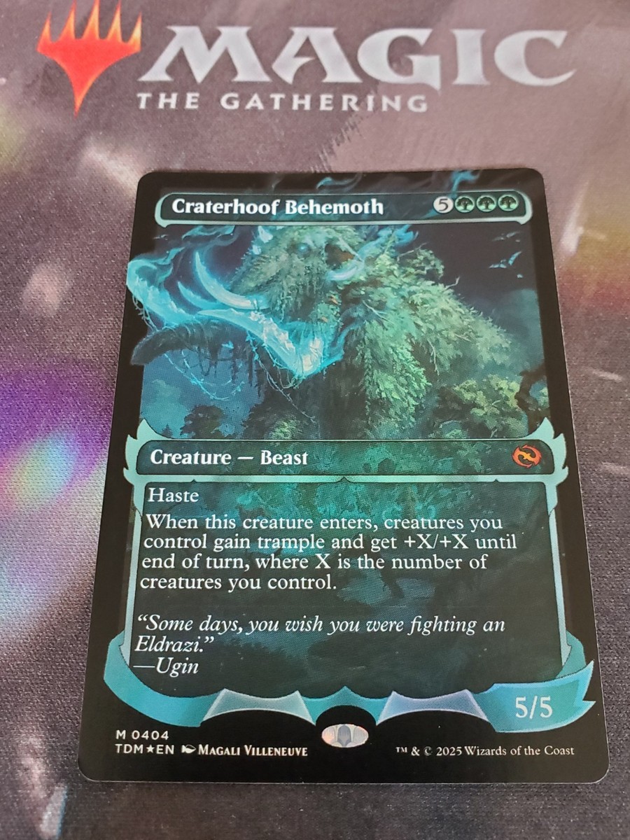 Mtg. Craterhoof Behemoth. Foil Showcase. Tarkir: Dragonstorm. Pack