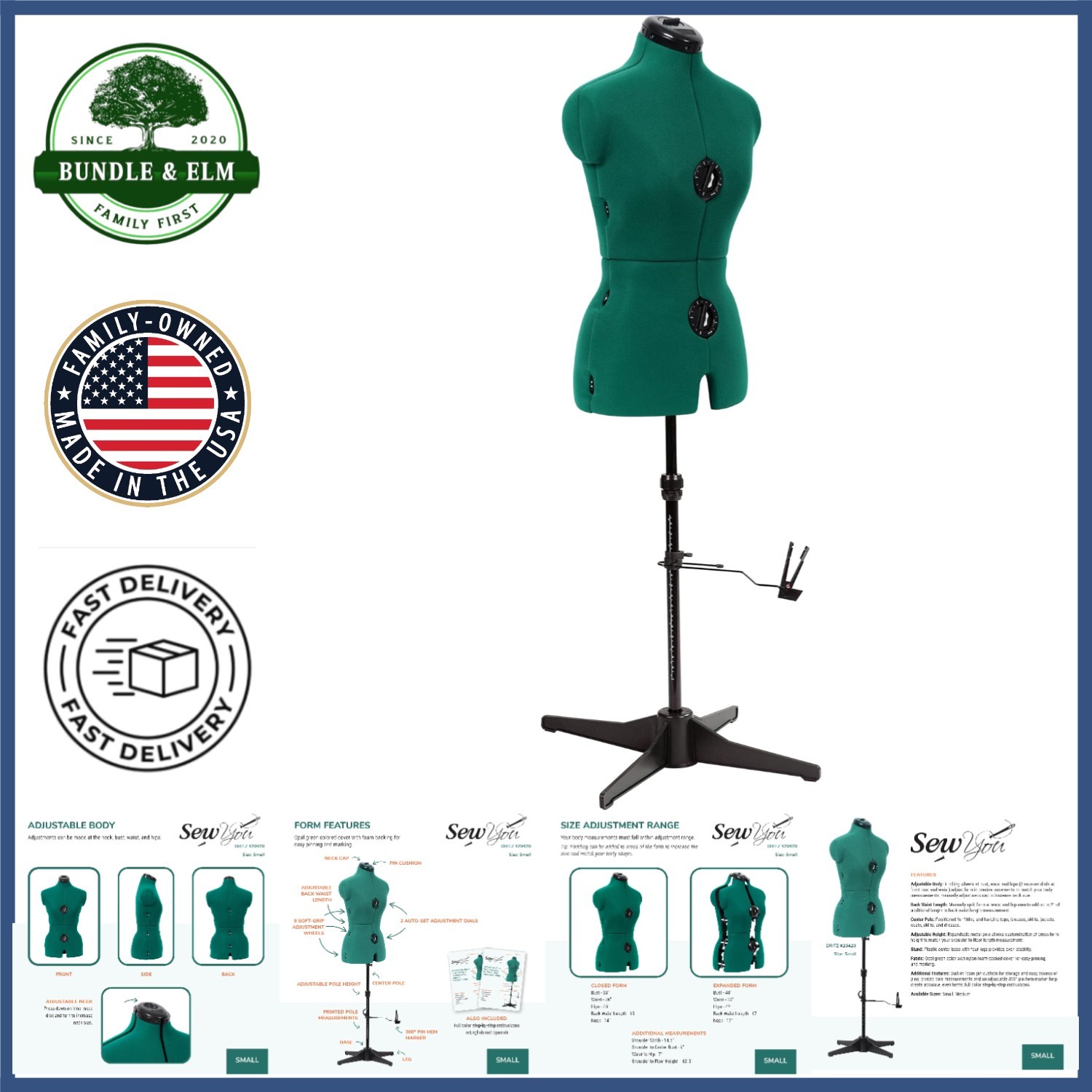 Mini Dress Form for Fitting Clothes, 33-inch Chest and 26-inch Waist Size |  eBay