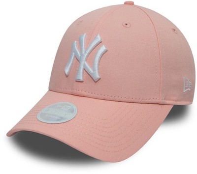 New York Yankees Damen New Era 9Forty League Essential Pastellrosa Baseballmütze