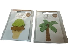 Doodlebug Design Doodle-Pops Cardstock Stickers Set Ice Cream Palm Tree
