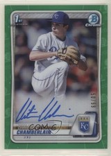 2020 Bowman Draft Green Refractor 50/99 Christian Chamberlain #CDA-CC Auto 0a17