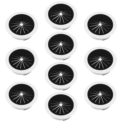 10 Pcs Desktop Wiring Box Grommet Cover Round Table Cable Wire Hole - Afbeelding 7 van 12