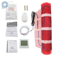 15 Sqft 120V Electric Radiant Floor Heat System Floor Heat Mat With Thermostat