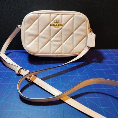 NWT COACH  Mini Jamie Camera Bag Quilted Crossbody Soft Pink 