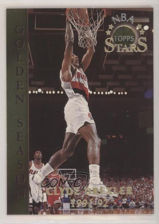 1996 Topps Stars Golden Season Members Only Clyde Drexler #64 HOF jn1