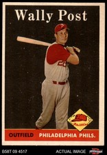 1958 Topps #387 Wally Post Phillies 5 - EX