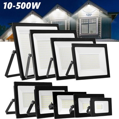 LED Flood Light 500W 300W 200W 150W 100W 50W 30W Outdoor Lamp Spotlight 6500K 