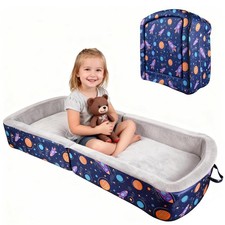 Portable Toddler Travel Bed Foldable Toddler Bed W/ Washable Cover Toddler Floor