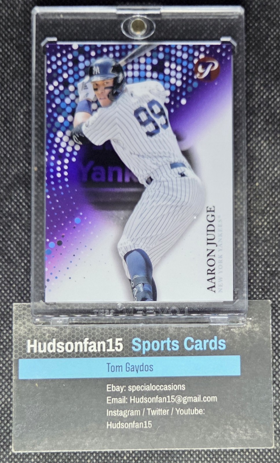 Aaron Judge 2022 Topps Pristine #99 Purple Refractor 37/99 New York Yankees