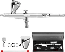 Slskbut Airbrush Kit Accessories, Dual-Action Gun Set 1/4... 