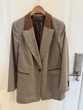 Talbots Women's Jacket Size 10 Autumn Check Wool Blend Skirt Also Available