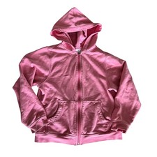 Hanna Andersson Pink Zip Hoodie - Size 8 - Some Flaws