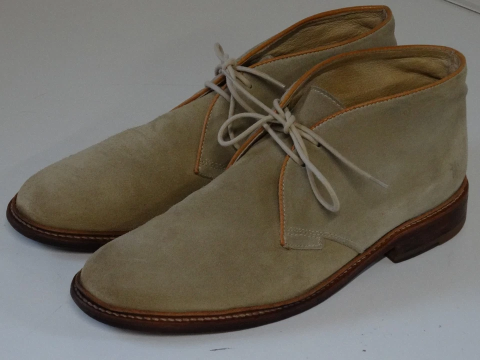 Botas Chukka Frye Biege Para Hombre 11 D Cuero Con Cordones Tobillo Medio Foto 3 de 4