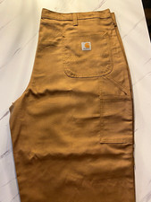 Carhartt Unisex Brown Utility Pocket Carpenter Style Work Pants. Size 42x34