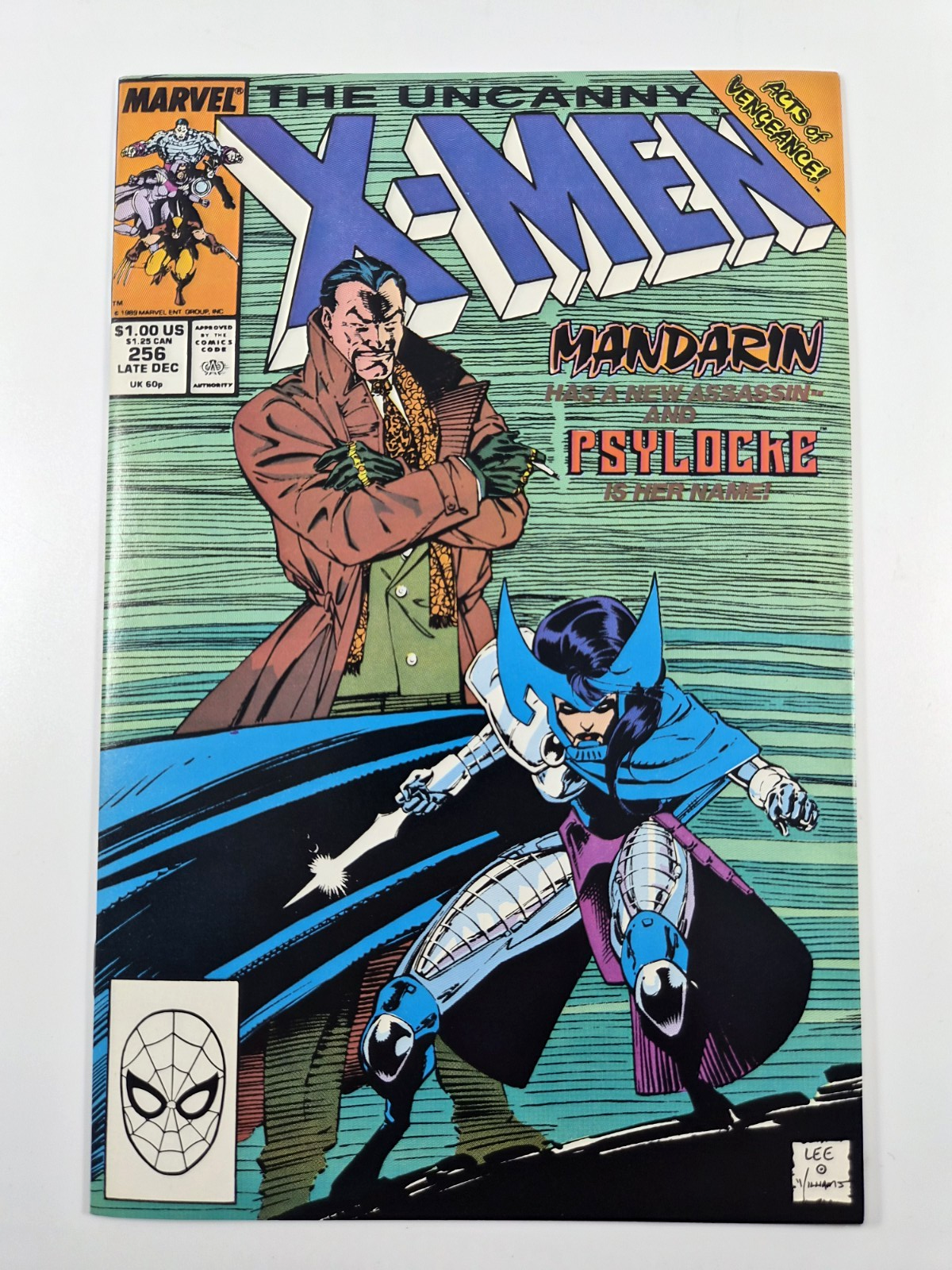 The Uncanny X-Men #256 1989 Marvel 1st Appearance New Psylocke Jim Lee Art VF/NM