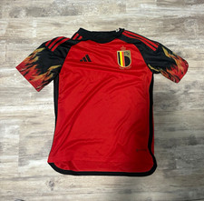 adidas Belgium National Team Soccer Jersey Boys 13-14Y Red/Black