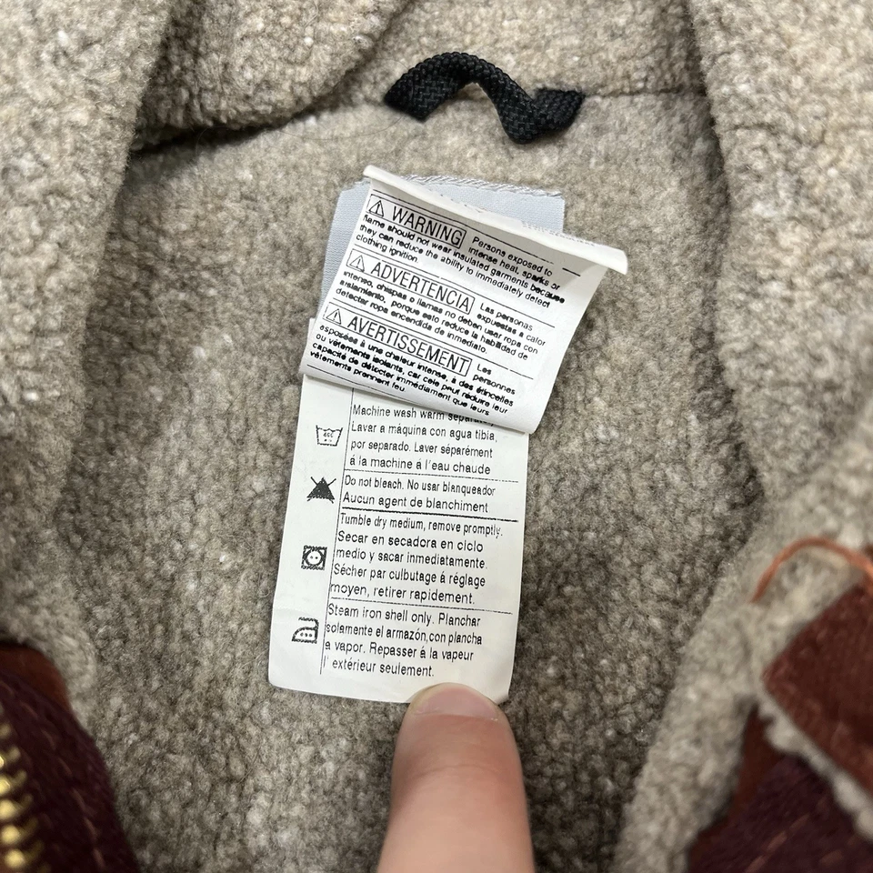 Chaqueta Carhartt J141 Cly Para Hombres S Rojo Óxido Lona Con Capucha Algodón Peso Pesado Foto 4 de 4