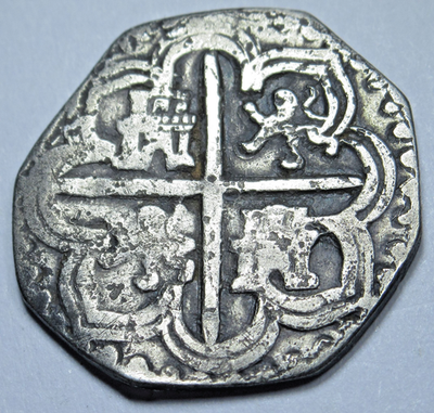 1590/89 Philip II Spanish Silver 1 Reales Genuine 1500s Colonial
