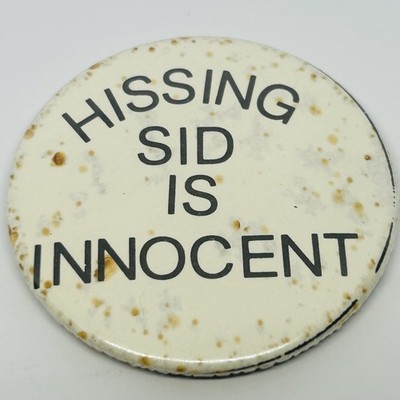 Hissing Sid Is Innocent Captain Beaky And His Band Pop Music Vintage Pin Badge