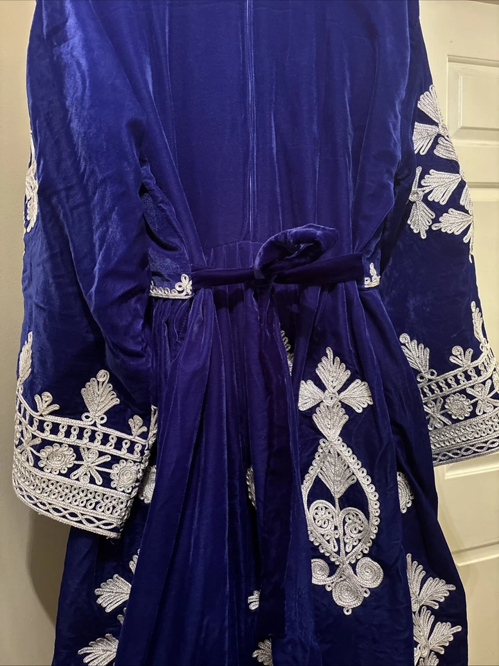 Vestido afgano azul - Vestido afgano hecho a mano - Vestido kuchi tradicional Foto 3 de 4