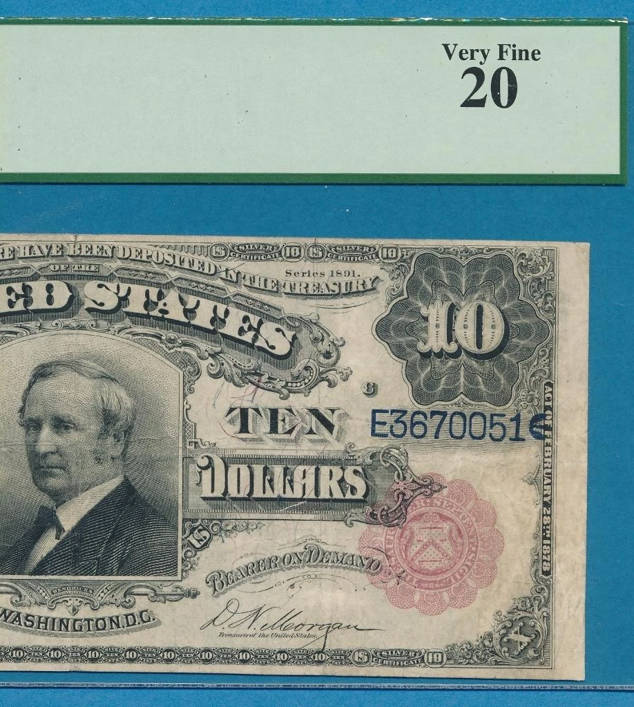 1891 Year US Large Silver Certificates for sale | eBay