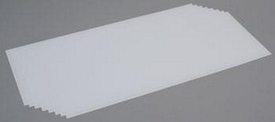 Evergreen Scale Models 9101 .010'' x 8'' x 21'' Polystyrene Sheets (Pack of 8)