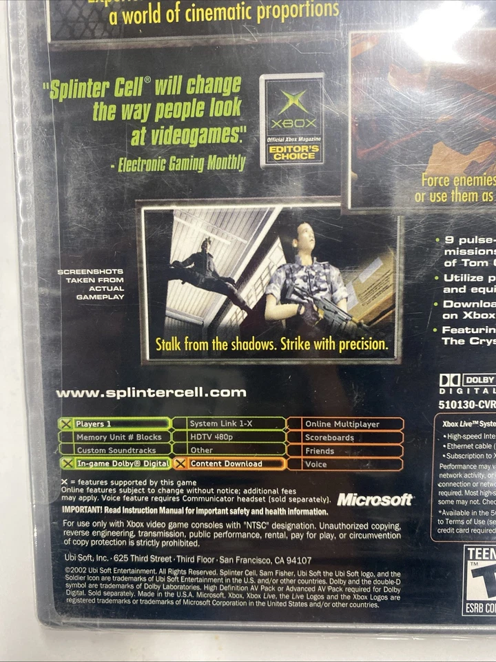 Tom Clancy's Splinter Cell Stealth Action Redefined- Xbox - Image 4 of 4