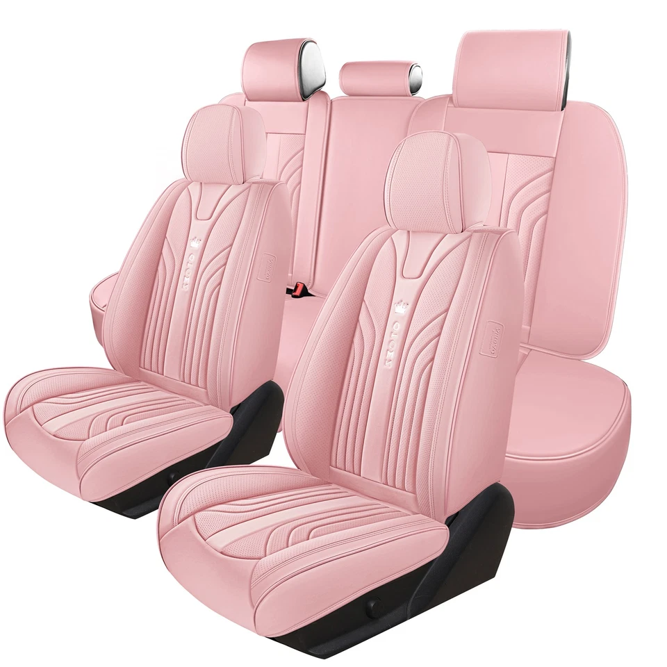 For Toyota 3D Nappa Leather Car Seat Cover Full Set Luxury Auto Interior Upgrade — 第 4/4 张图片