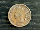 1896 Indian Head Penny One Cent Coin 1c - ME3344
