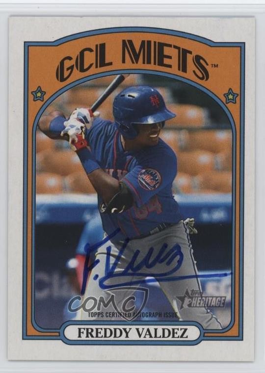 2021 Topps Heritage Minor League Edition Real One Auto Freddy Valdez #ROA-FV