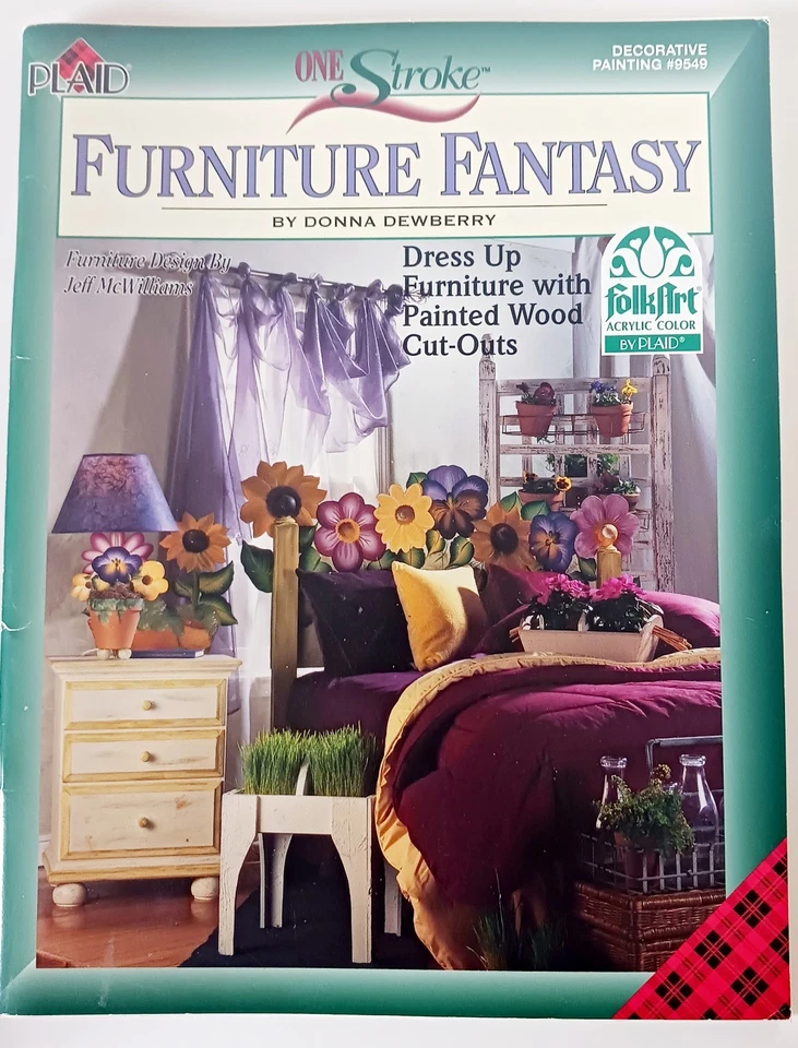 6 libros de arte popular a cuadros de un solo golpe Donna Dewberry guías de pintura decorativa Foto 4 de 4