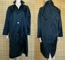 BLAUER REGENMANTEL - RAINCOAT - NYLON - VINTAGE - LILION - GR. 44