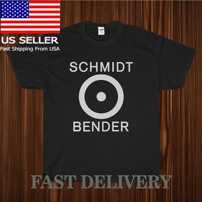 NEW SHIRT SCHMIDT BENDER LOGO T-SHIRT UNISEX FUNNY AMERICAN USA SIZE S-5XL