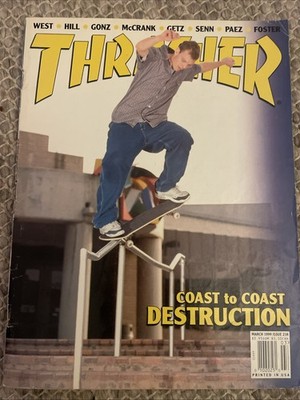 Thrasher Skateboard Magazin jan 1997&March  1999  Issue 218 Vintage Skate Stuff