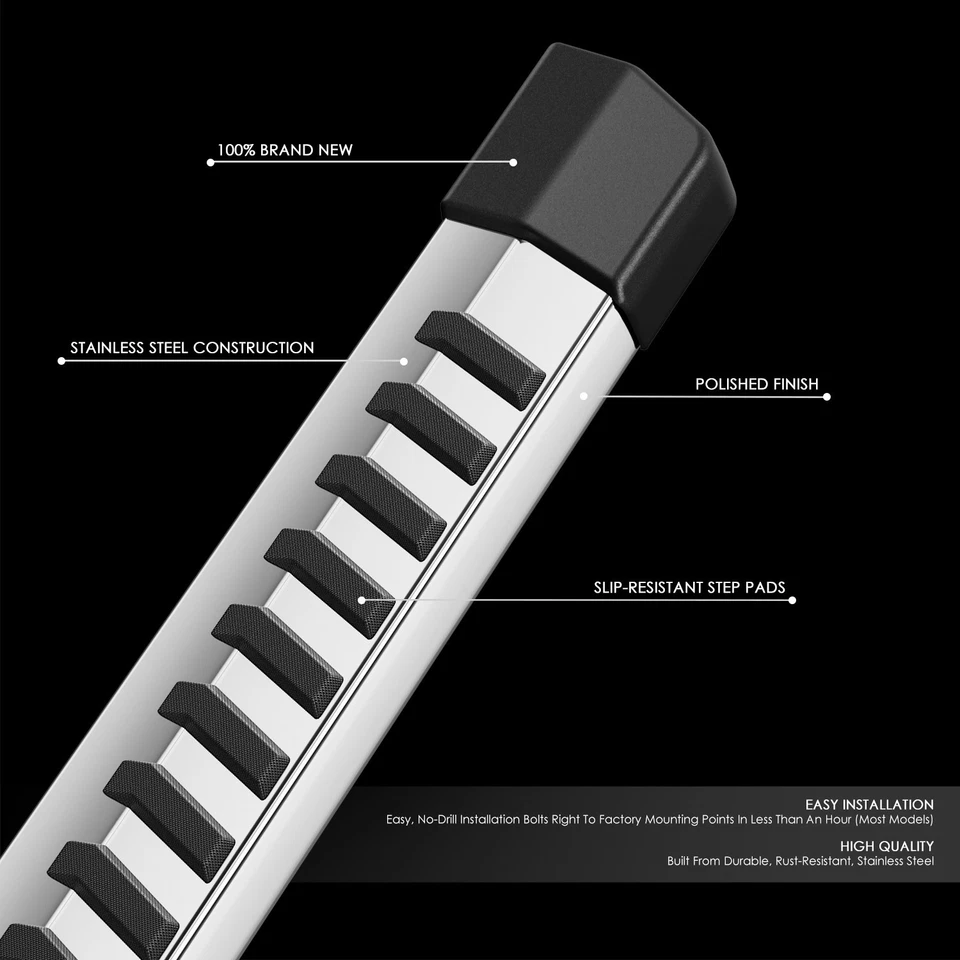 PARA FORD SUPER DUTY 99-16 CABINA EXTENDIDA CROMADA 6" ESTRIBO BARRA NERF lateral Foto 2 de 4