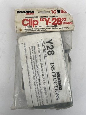Vintage Yakima Racks Y-28 SST Door Clips - 1 Pair for 1C SST MK II Rack