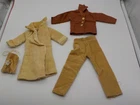 Vintage Montgomery Ward Barbie and Ken Doll Tan Corduroy Clothing 1970's