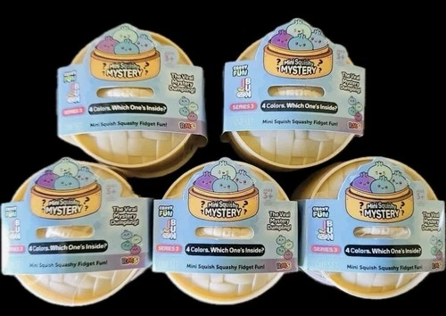 Set of 5 Sealed Mystery Squishy Mini Dumplings The Super Viral mystery Dumpling!