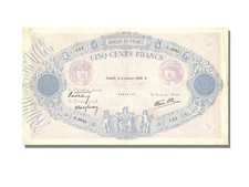 [#10126] Banknote, France, 500 Francs, 500 F 1888-1940   Bleu et Rose  , 1940