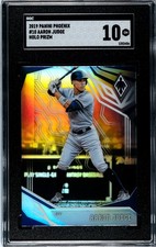 2019 Panini Phoenix #10 Aaron Judge HOLO SILVER PRIZM SGC 10 GEM MINT