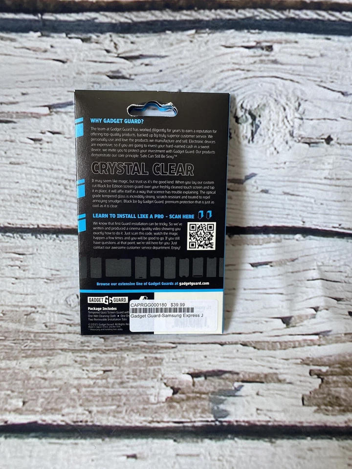 Protector Gadget Negro Edición Hielo Cristal Transparente Samsung Galaxy J1 Foto 3 de 3