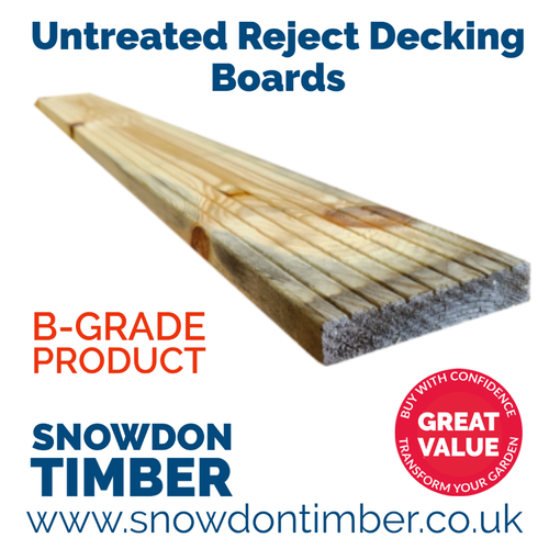 BGrade Untreated Decking DIY Cheap Discount Deck Boards FREE