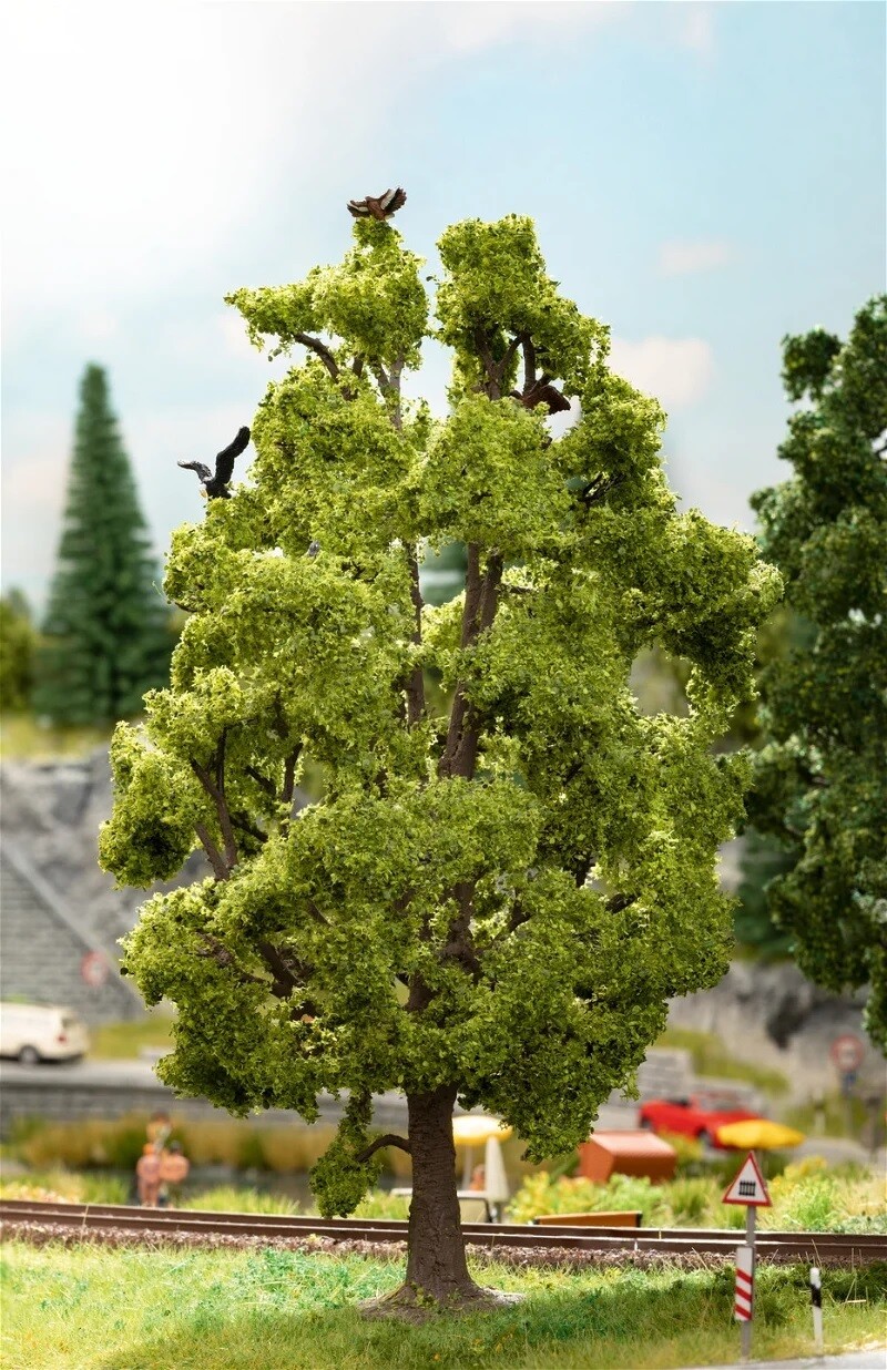 Arbre avec sonorisation chants d oiseaux Noch 21782 décor miniature HO 18.5cm