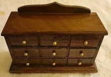 Vintage Miniature Concord Dollhouse Chest of Drawers