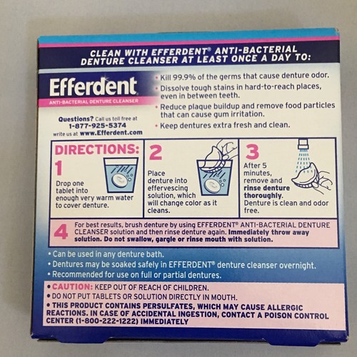 Denture Bath Green Cup Container and Denture Tablets & Brush Bundle / Retainer - Picture 7 of 10