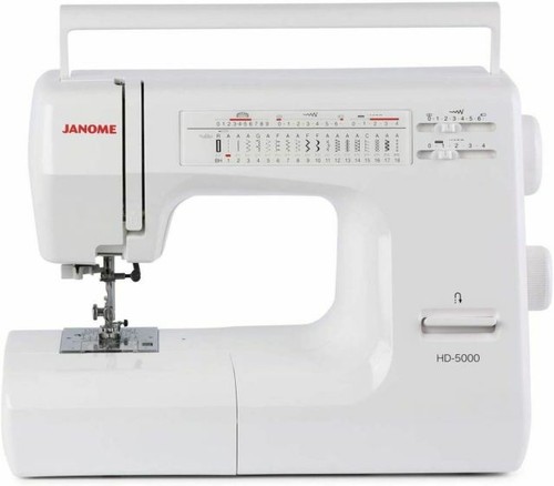 Máquina de coser Janome HD5000 de alta resistencia con 18 puntadas nueva caja abierta - Imagen 3 de 5