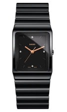 New Rado Ceramica Diamonds High-Tech Ceramic Black Dial Men's Watch R21700722 