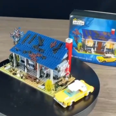 Millionspring Casa Stregata Con Luci LED - Set Building Block 1275 Pezzi - Horror Per Halloween
