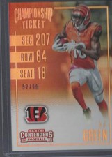 2016 Panini Contenders A.J. Green Championship Ticket Non-Auto Non Autograph /99