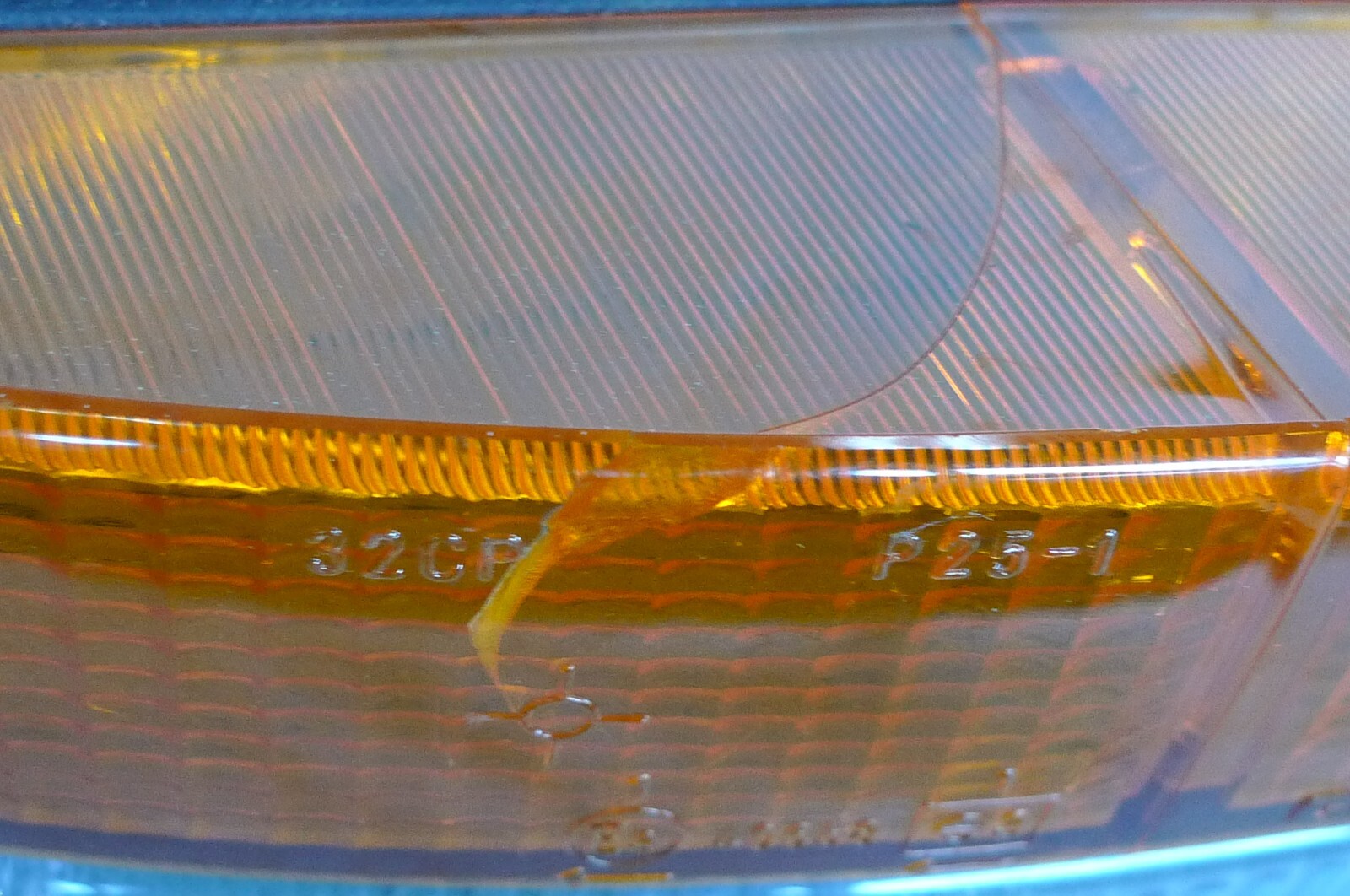 Ferrari 328 front right parking lamp assembly made by Carello part # 11.260.748